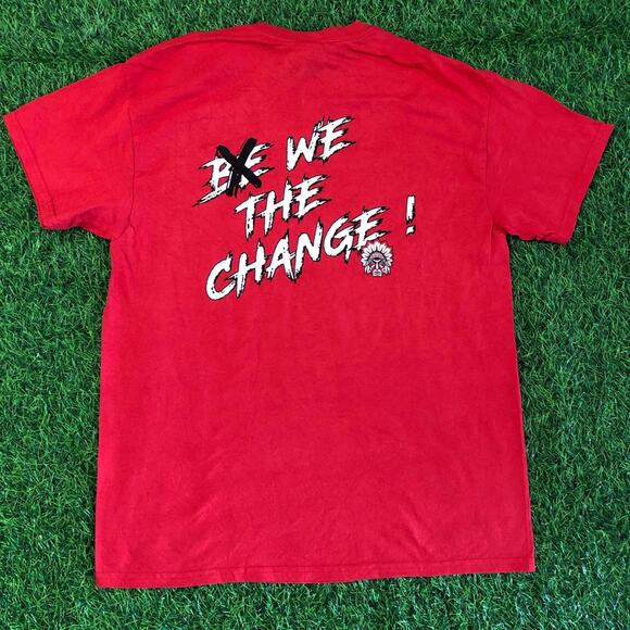Men’s Red Wayne Football ‘We The Change’ Graphic Tee - Picture 3 of 3